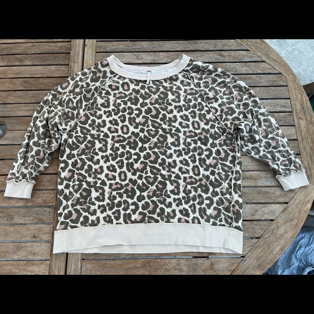 Free people leopard sweater